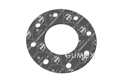 DIMERGRAF 30, 2mm, 1500x1500mm, 200bar, Graphit, -200/+550°C, grau mit weißem Aufdruck, 